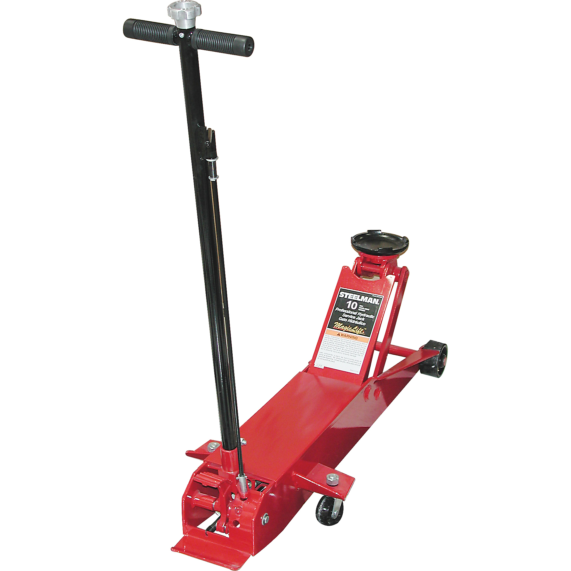 STEELMAN Professional 10-Ton Capacity Roll-Around Hydraulic Service Jack, Model# JS647510